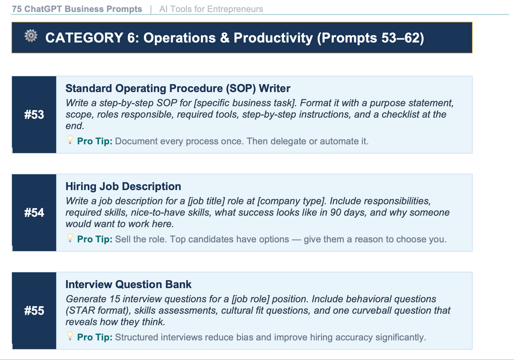 ChatGPT prompts download
