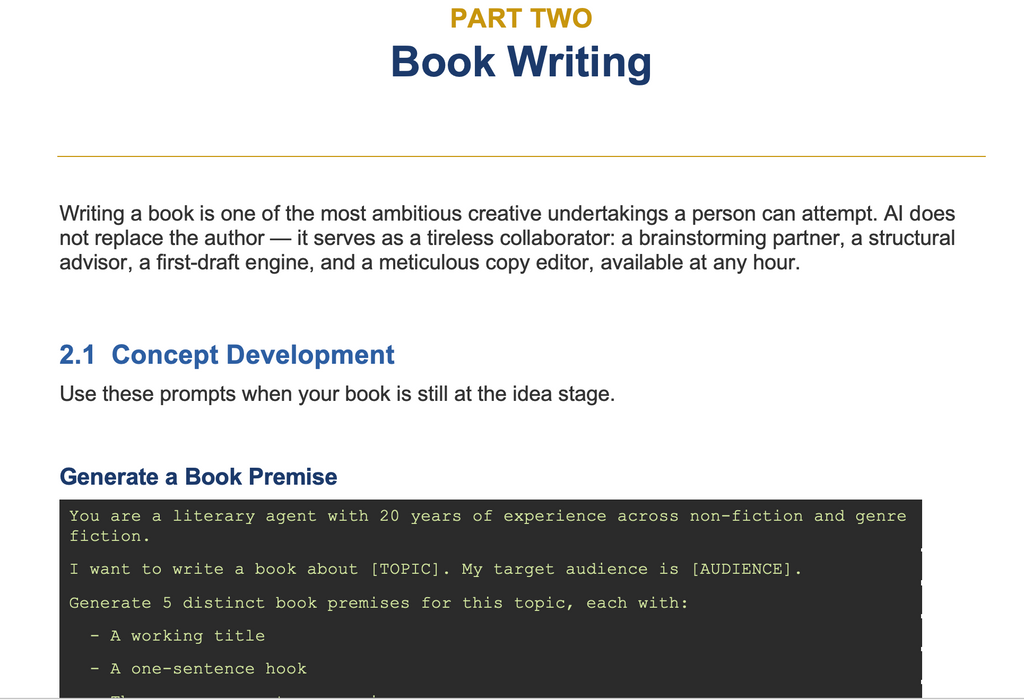 ai writing prompts