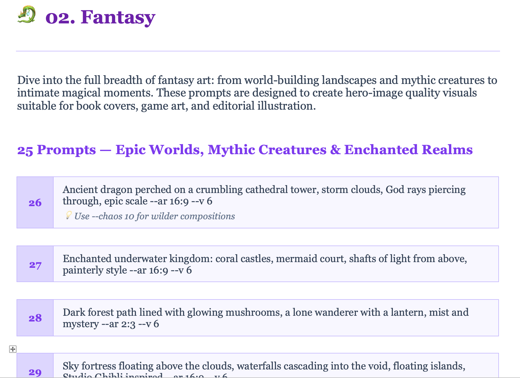 midjourney prompts pdf
