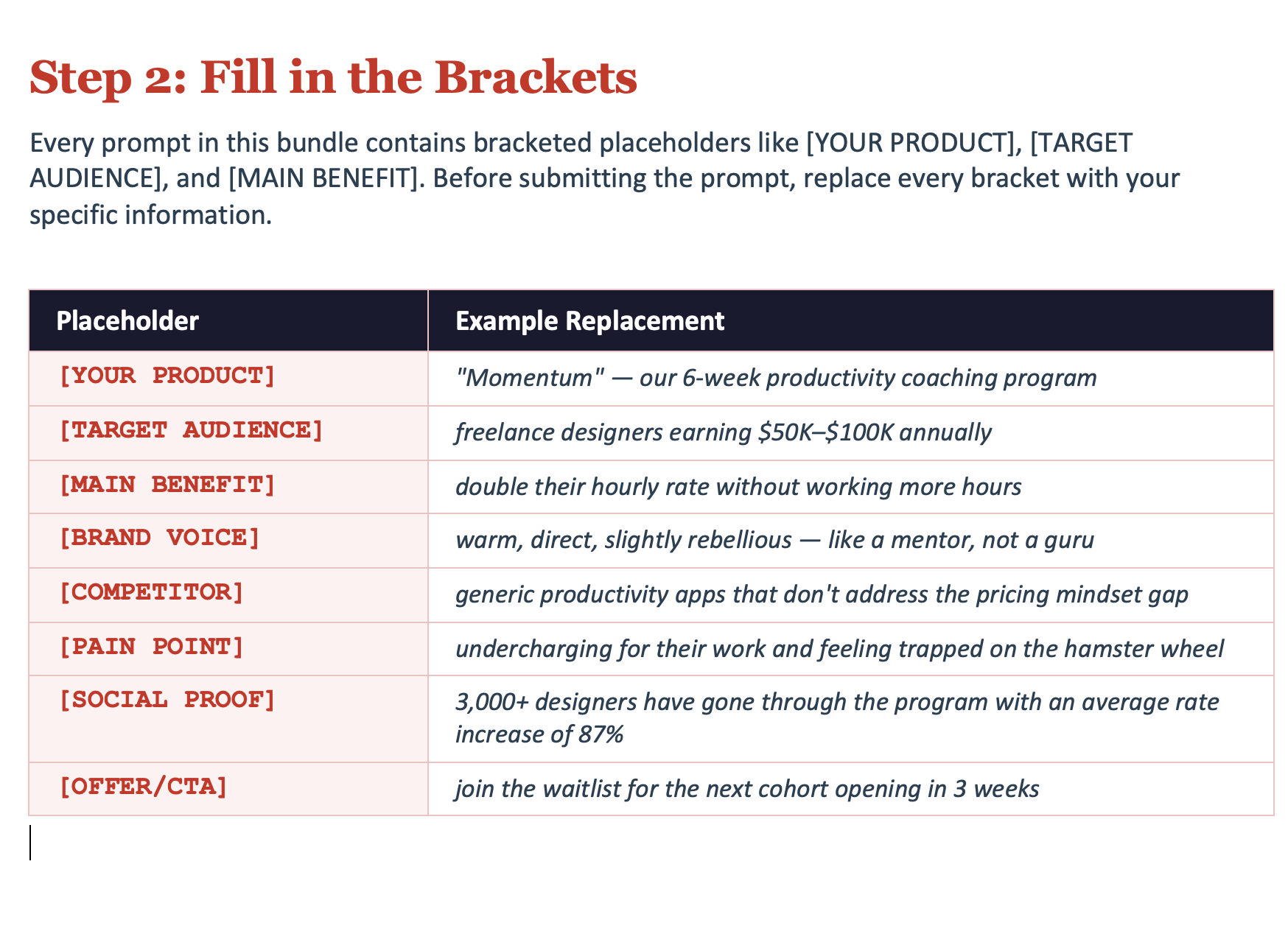 email marketing prompts