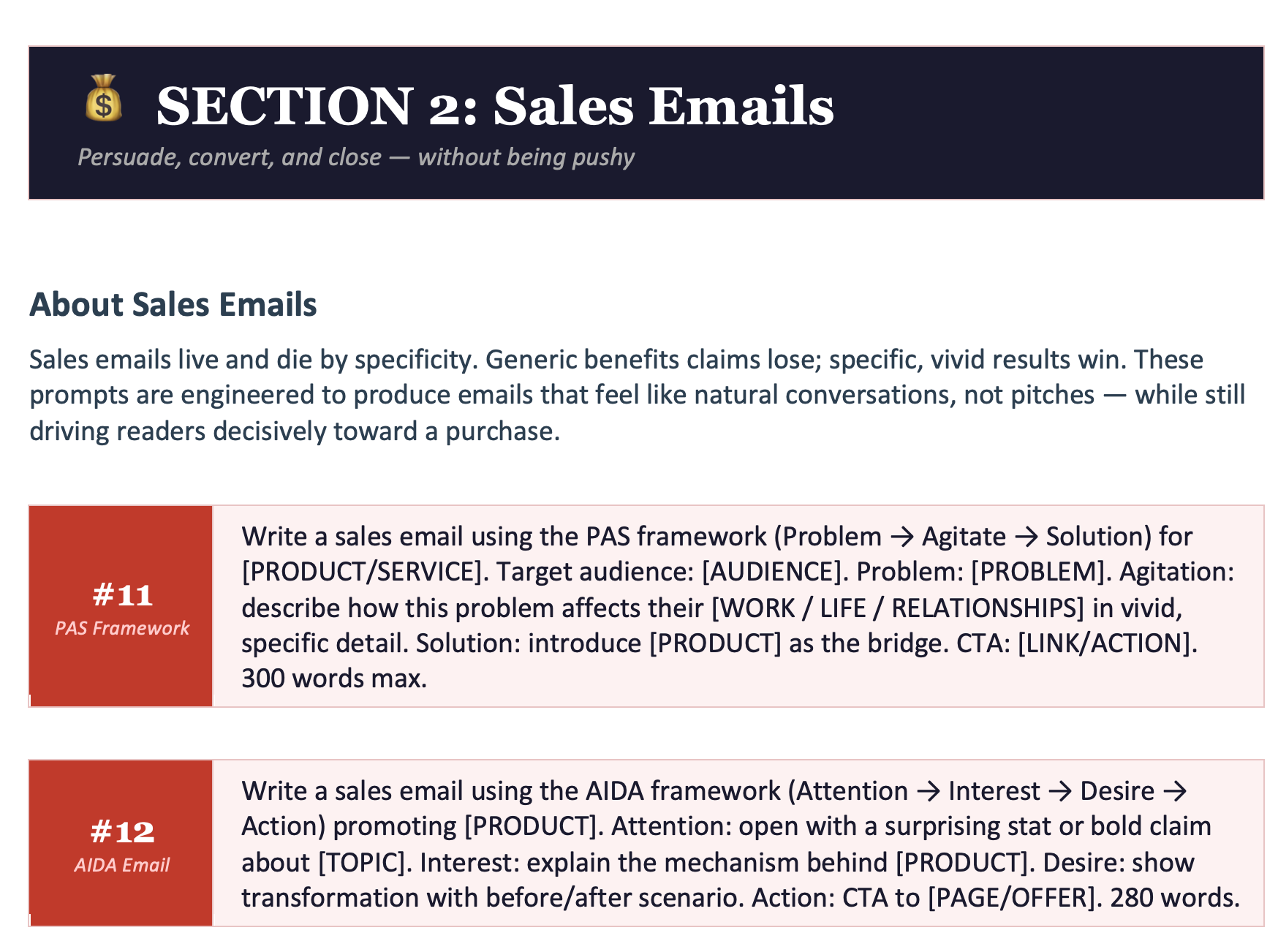 email marketing prompts