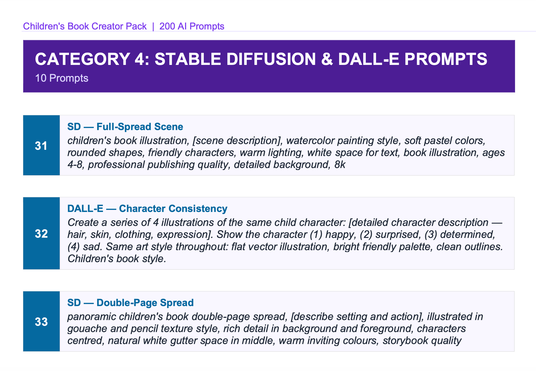 200 Children's Book Prompts for ChatGPT | Write, Illustrate & Publish Kids Books | AI Prompt Pack | KDP Self Publishing