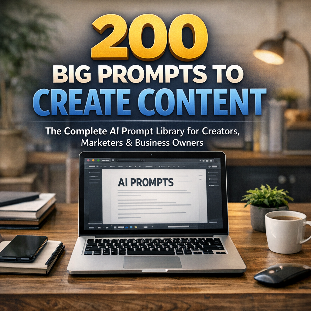200 AI Prompts for Content Creation | Creators & Marketers