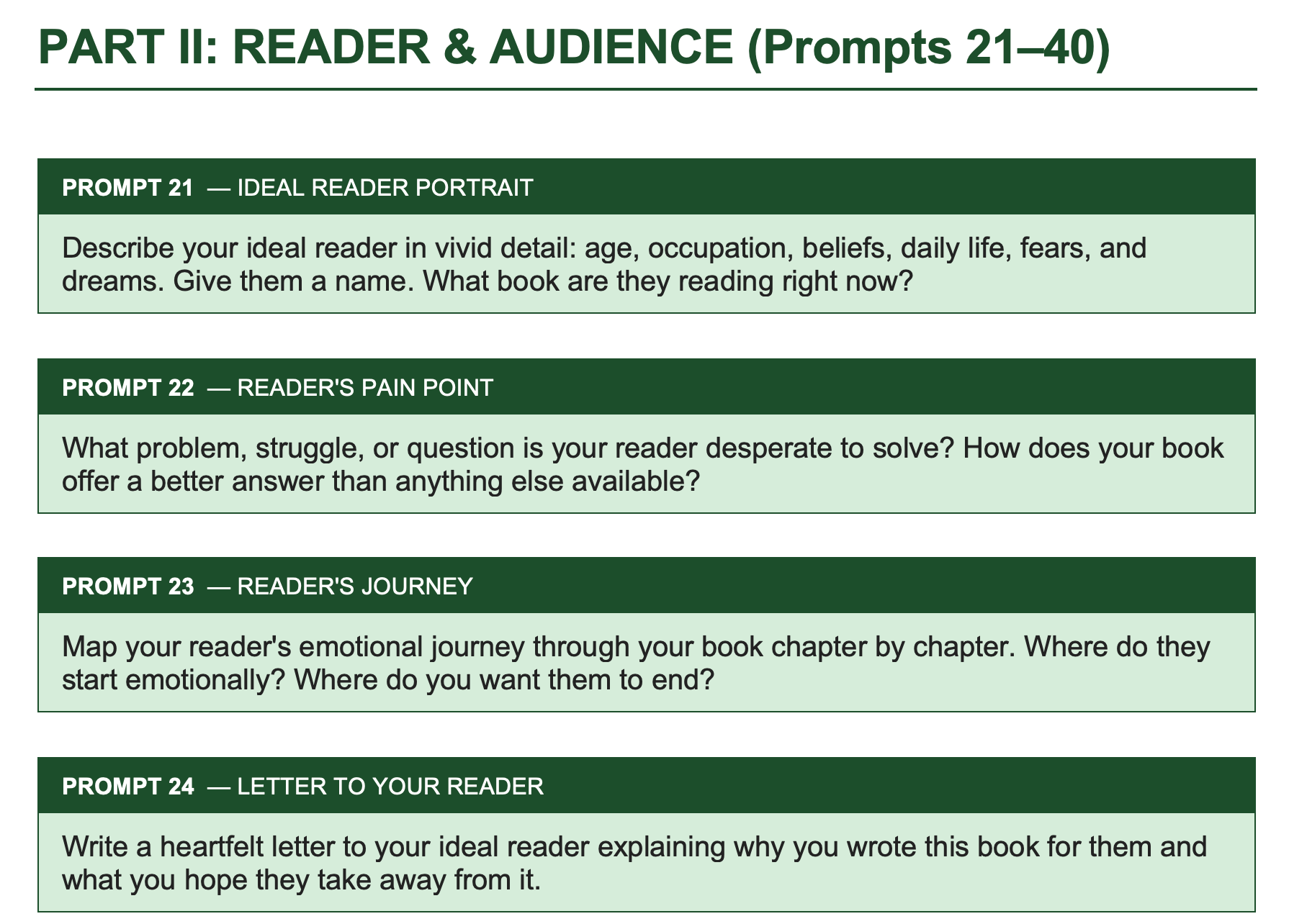 writing prompts for beginners
